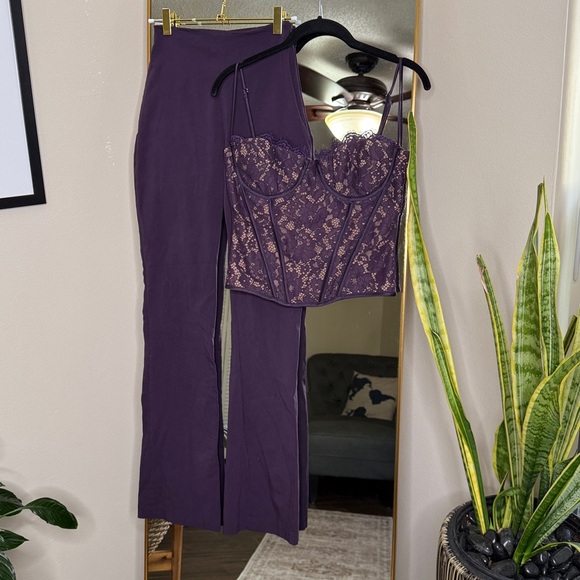 House of cb Mila & Laurel Night Shade corset set NWOT - Picture 4 of 6